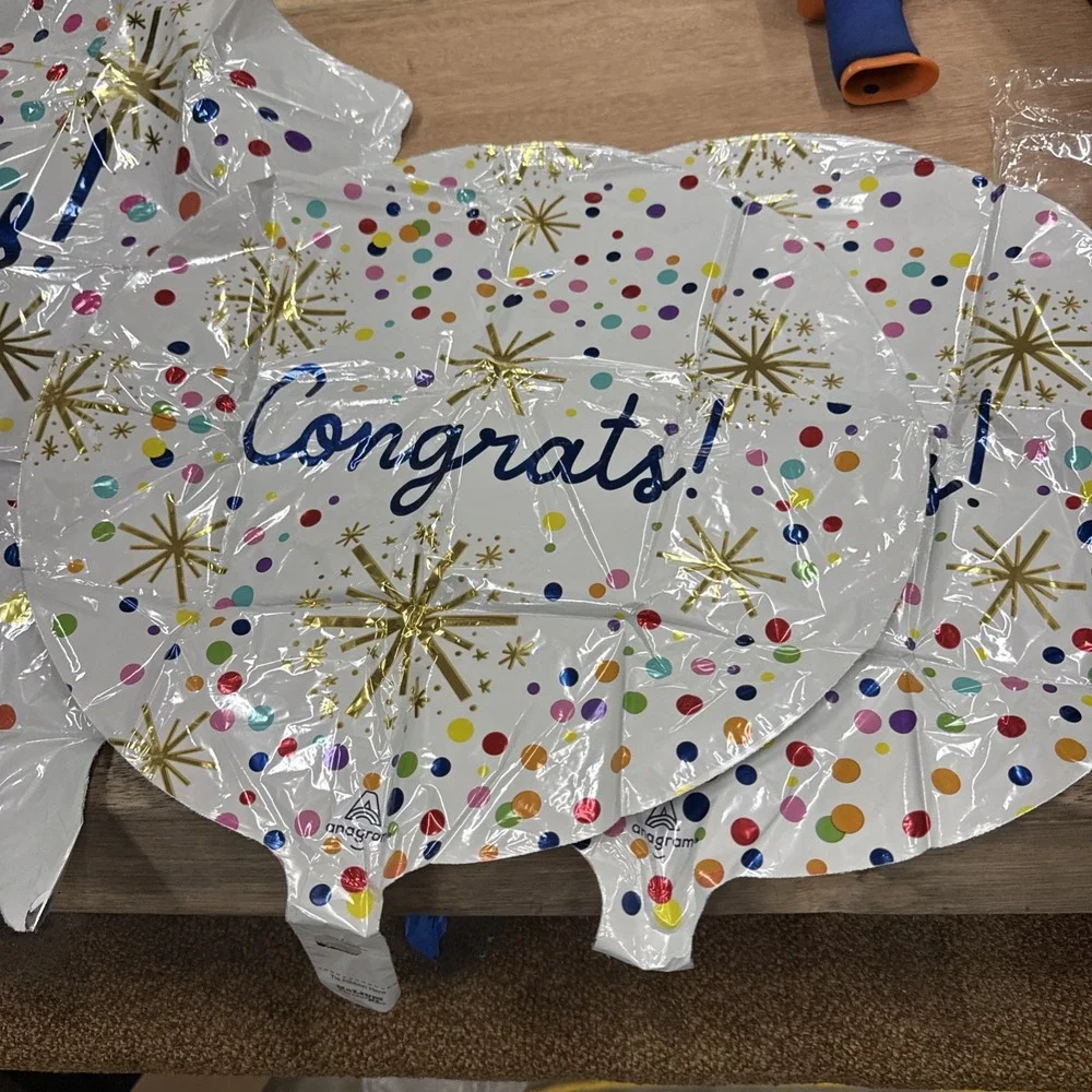 Congrats Balloons 5 Party Balloon's